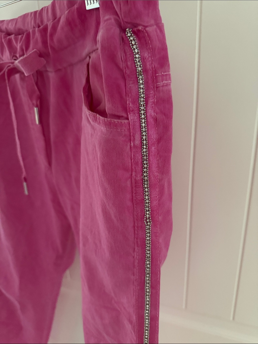 Pink Drawstring Pants - Picture 2 of 4